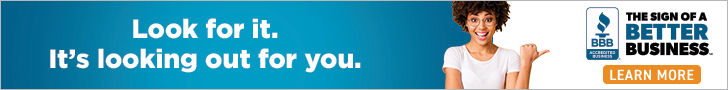 if you don't see our sign, keep looking: the sign of a better business logo