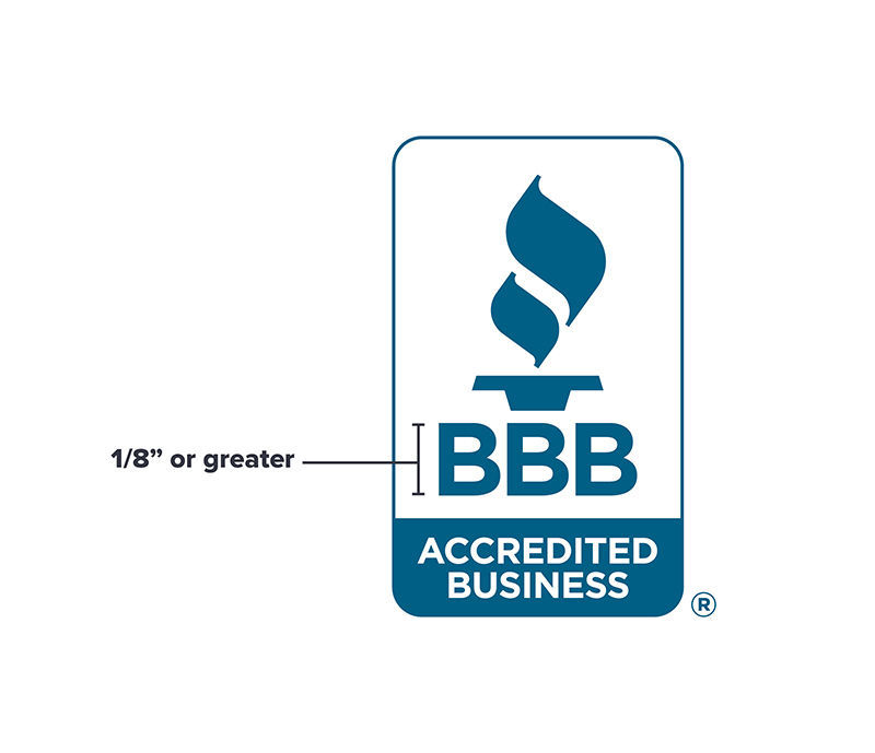 BBB Accredited Business Seal Size