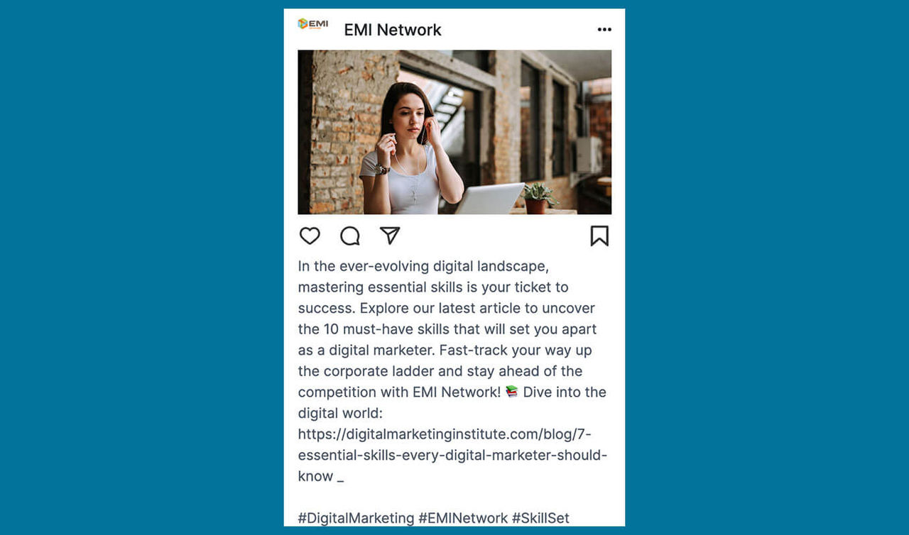 Woman in office with headphones