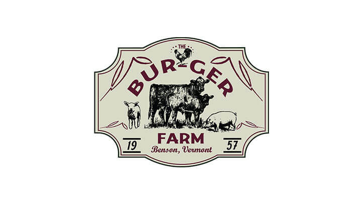 The Bur-Ger Farm logo and link to article