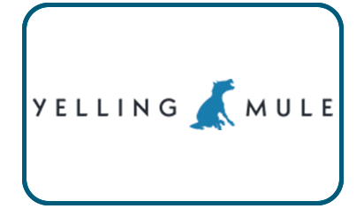 Yelling Mule logo and link to profile