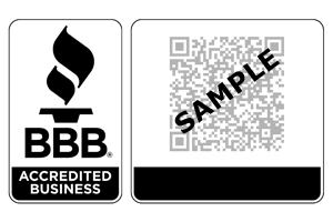  Business Profile QR Code with Accredited Business Seal and Scan For Your Business