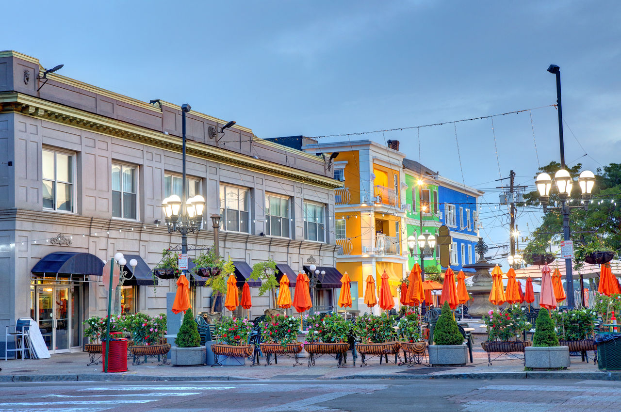 Providence’s historic Federal Hill neighborhood along Atwells Avenue and the surrounding streets. Largely settled by Italian-American immigrants