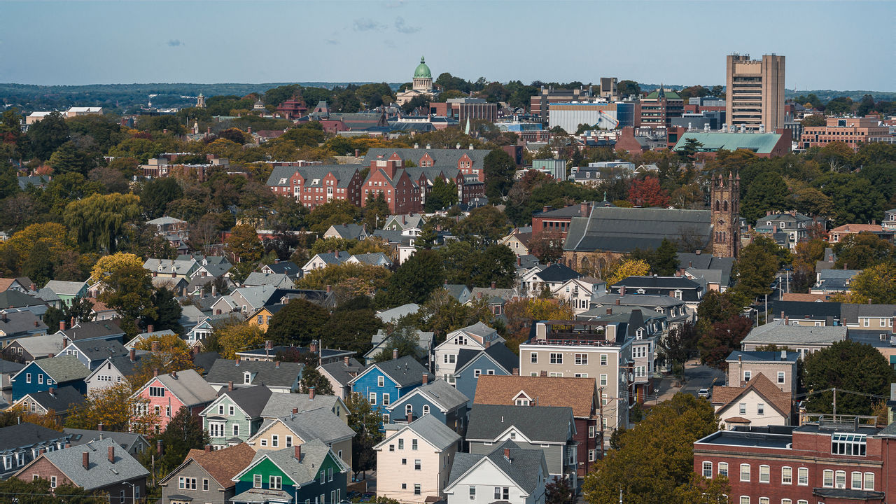 The central region of Providence's East Side contains a cluster of important educational institutions, such as Brown University and the Moses Brown and Wheeler Schools.
