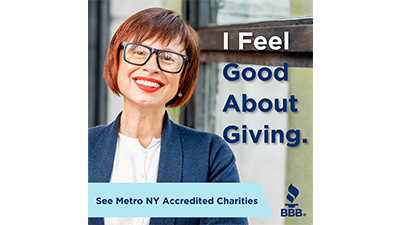 Feel Good about Giving. Find Metro NY Accredited Charities.