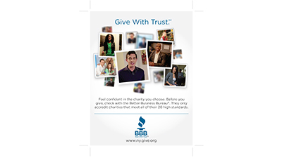 Feel Good about Giving. Find Metro NY Accredited Charities.