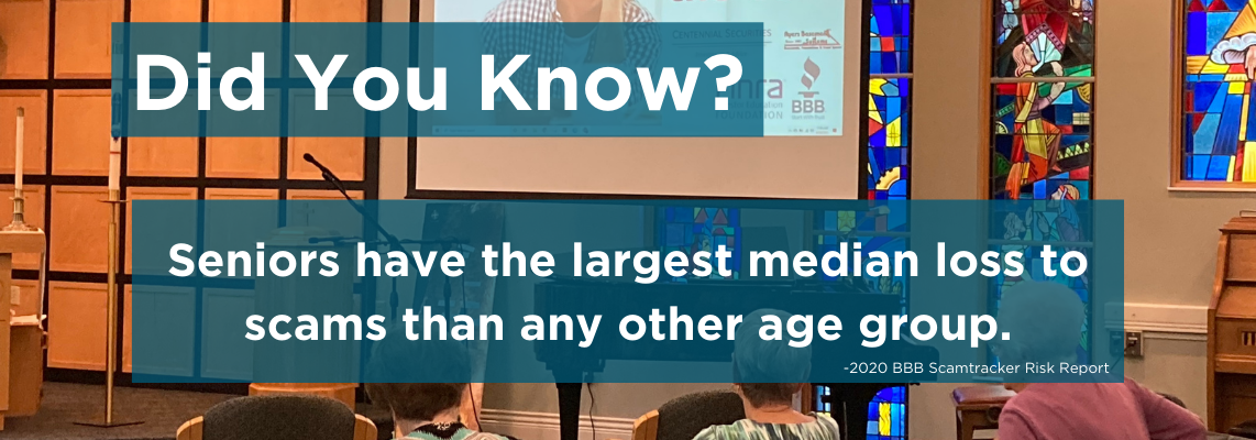 Did you know seniors lose the most money to scams?