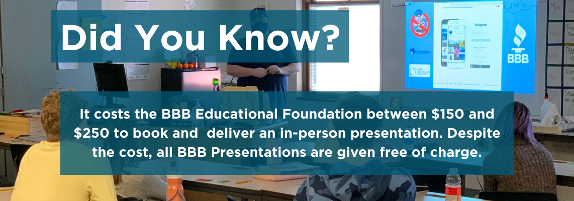 Did you know all educational foundation programs are presented free of charge