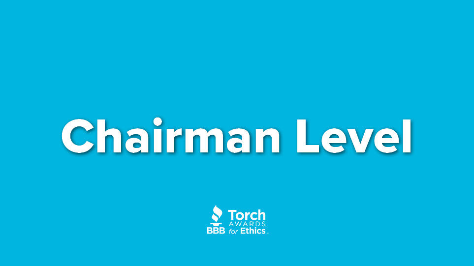 Chairman level sponsorship banner