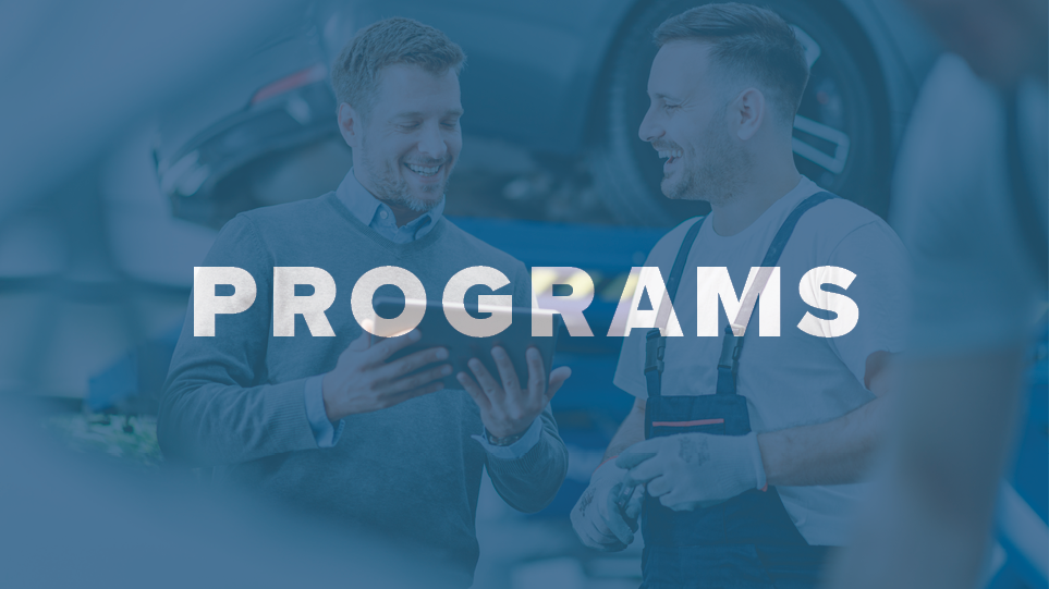Programs text banner
