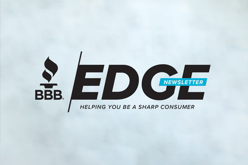 BBB Edge black background white letters