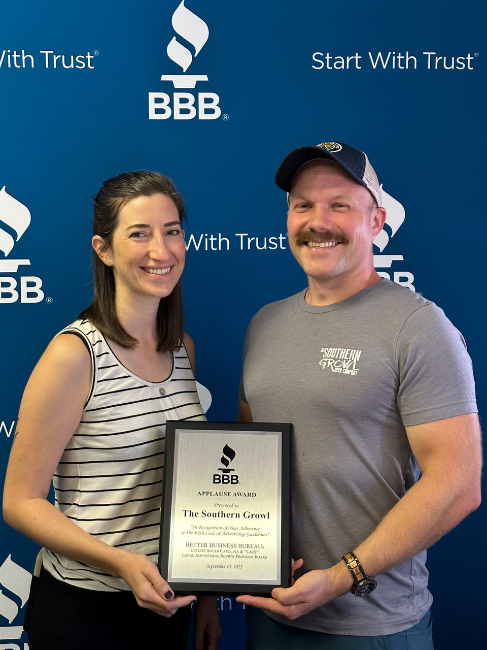 October 2023 Applause Winners Southern Growl