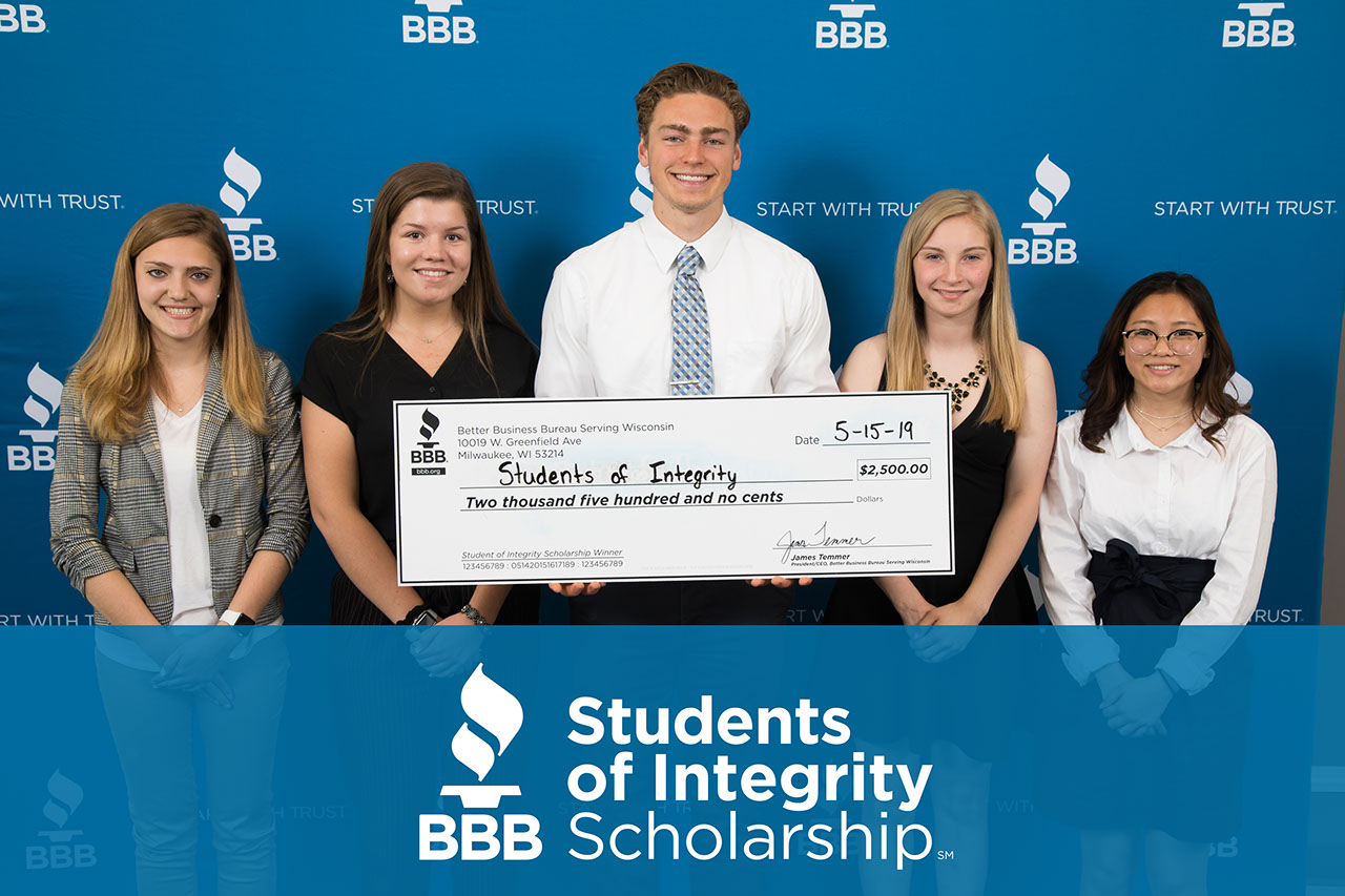 Student of Integrity Scholarship Recipients
