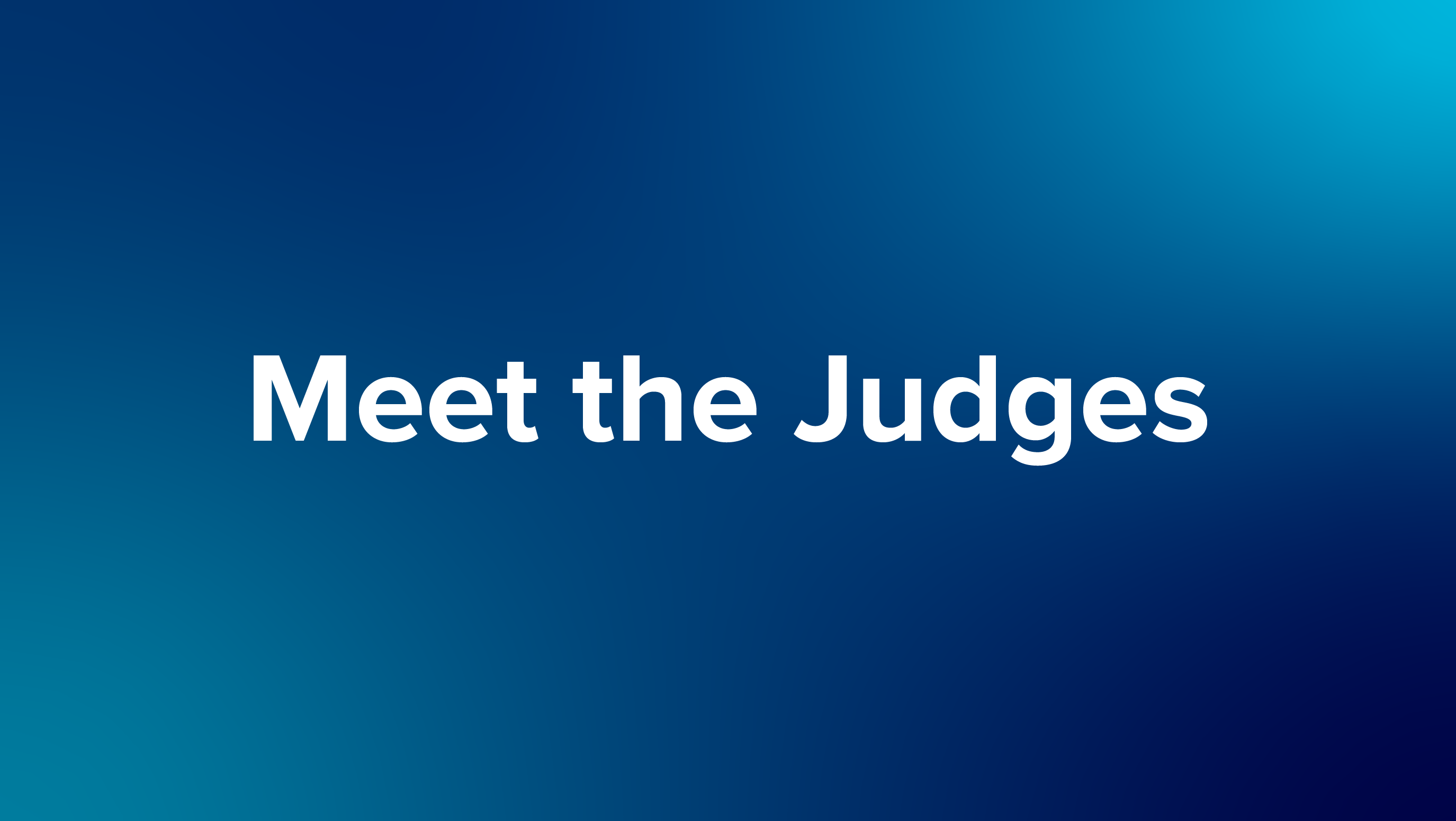 Meet the Judges