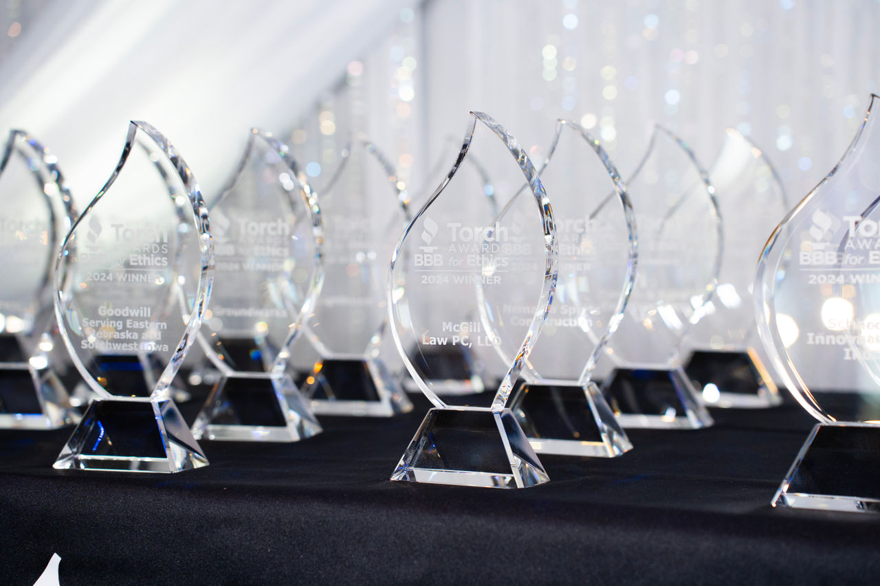 Torch Awards for Ethics Past winners receiving awards