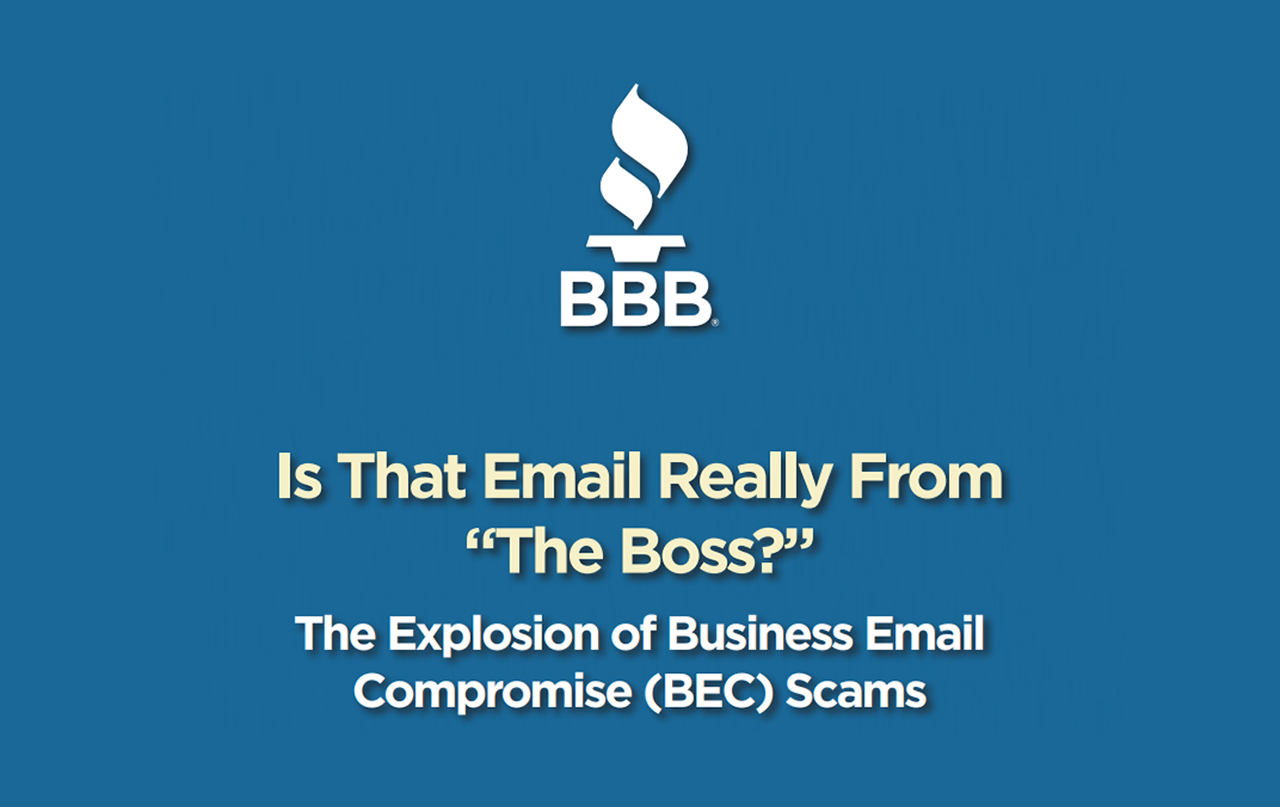 Business Email Compromise Scam Study Cover