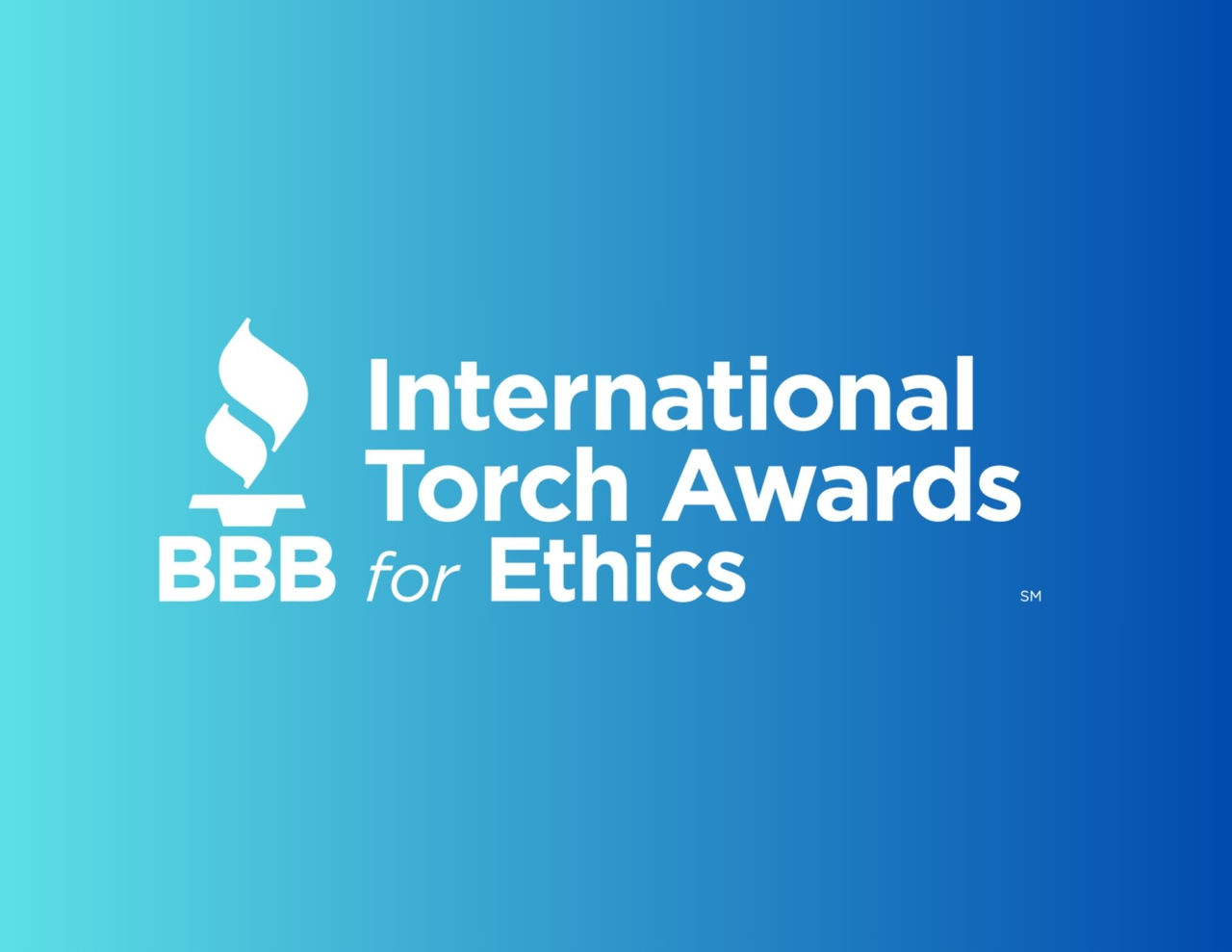 international Torch Awards logo on blue background