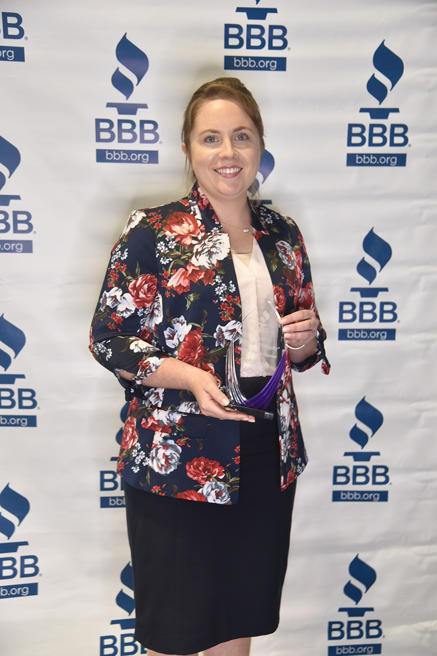 Rebekah Maxwell Woman of Integrity 2019 Recipient 