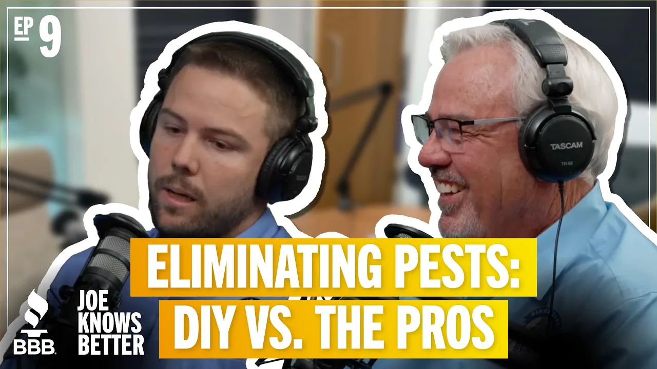 title card reading eliminating pests diy vs the pros