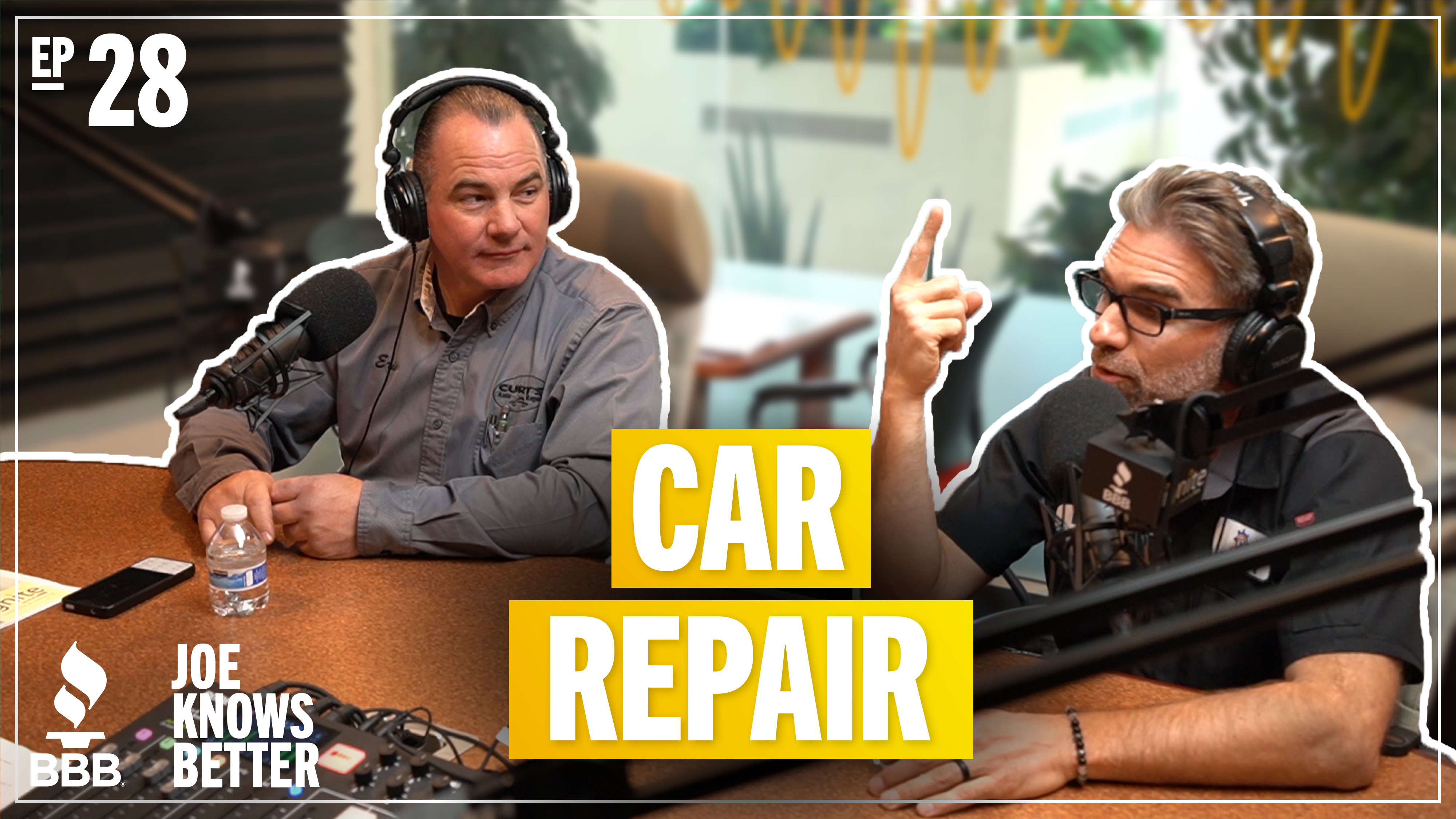 title card reading car repair