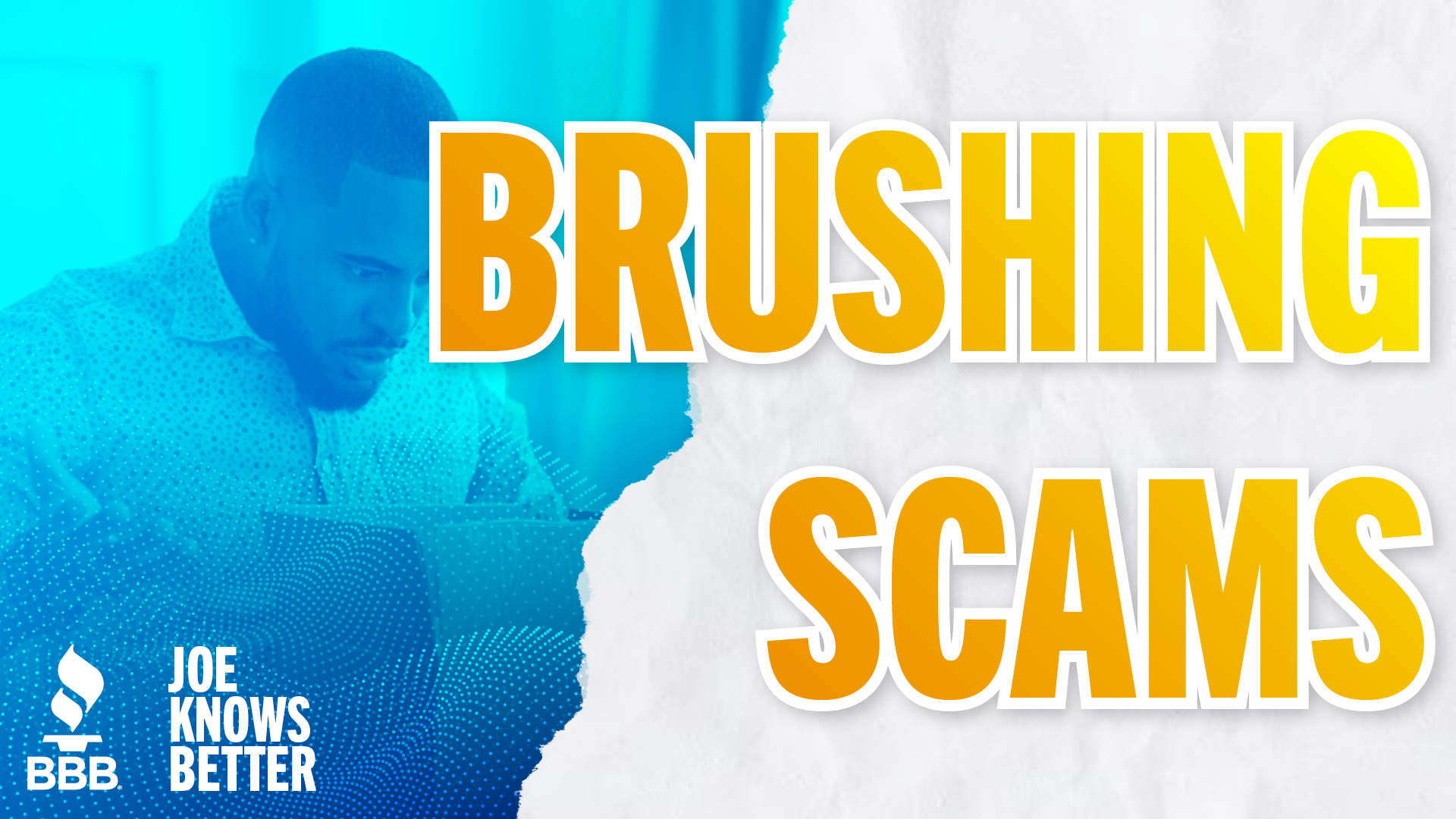 title card reading brushing Scams