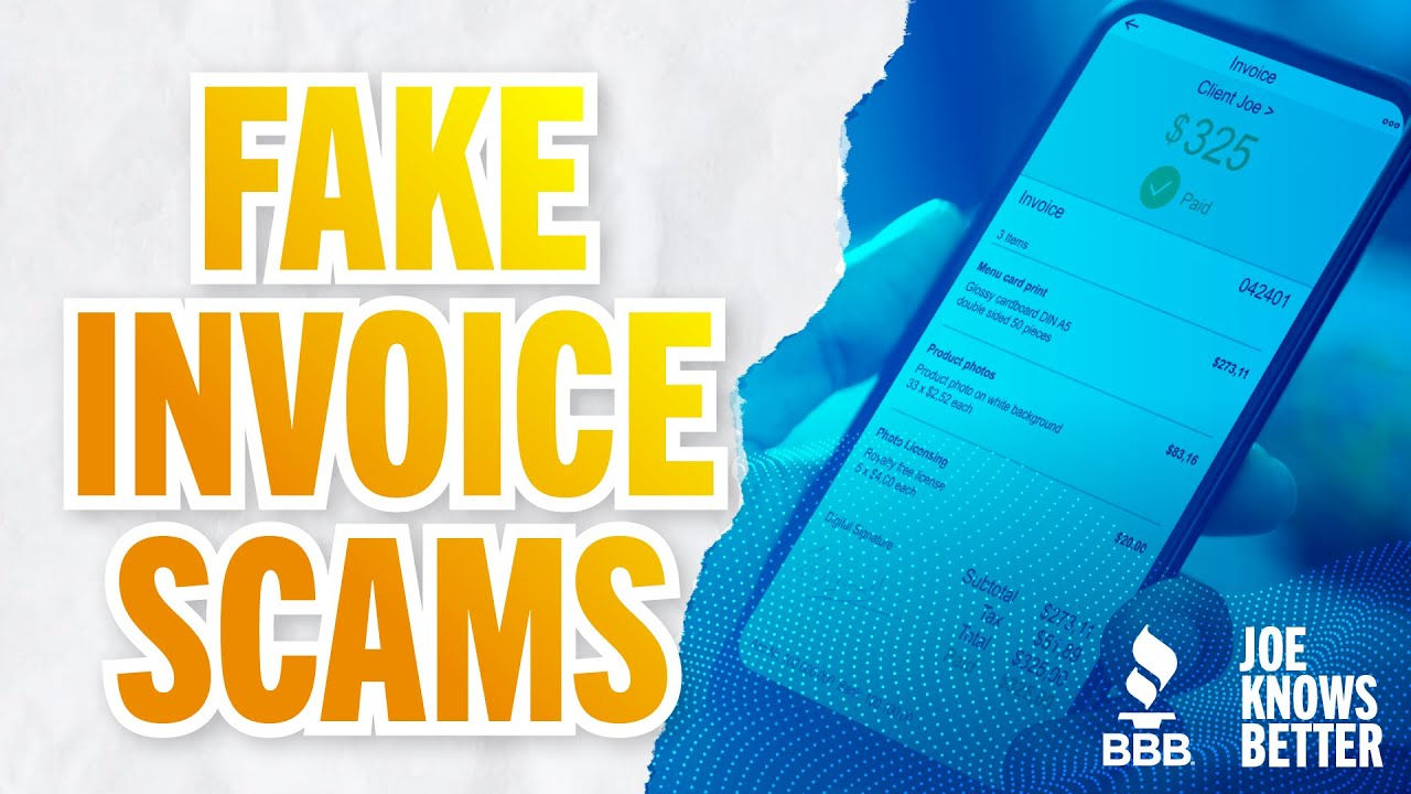 title card reading Fake Invoice Scams