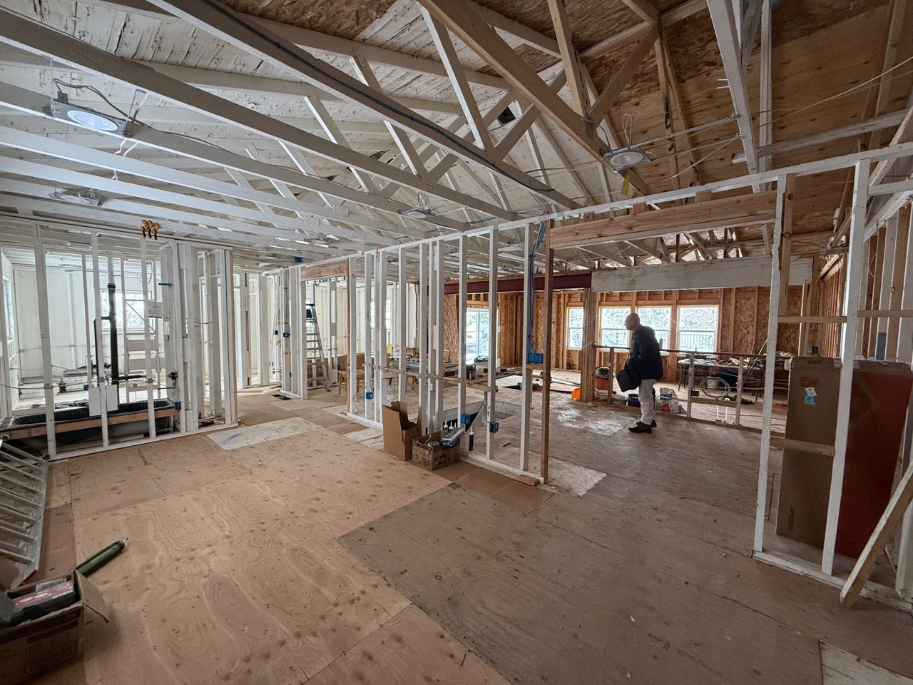 Construction site at a home