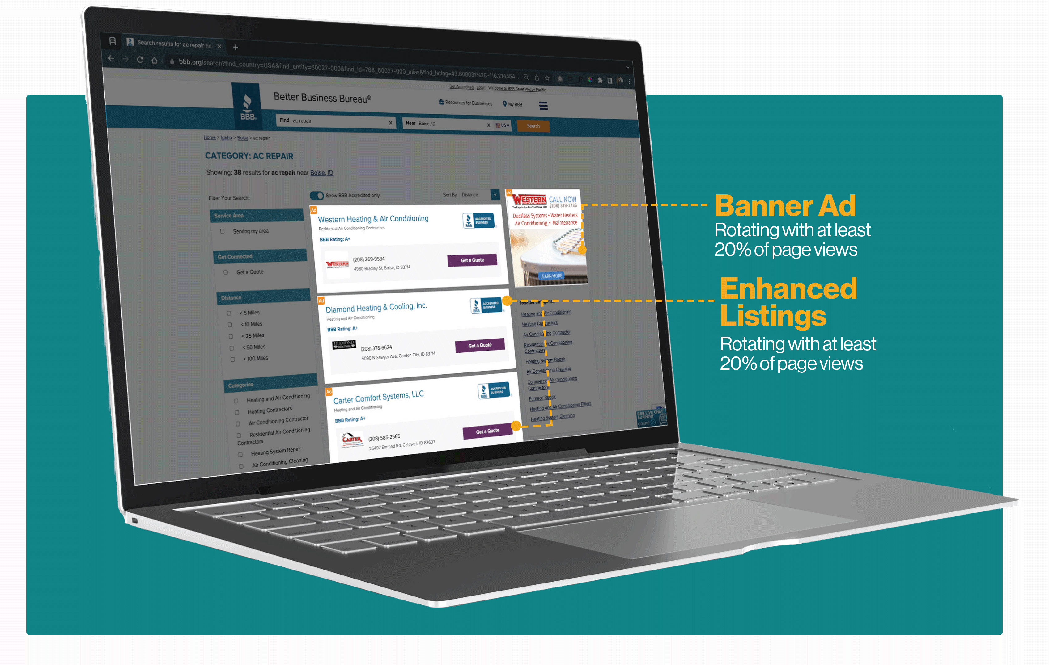 BBB.org directory ads