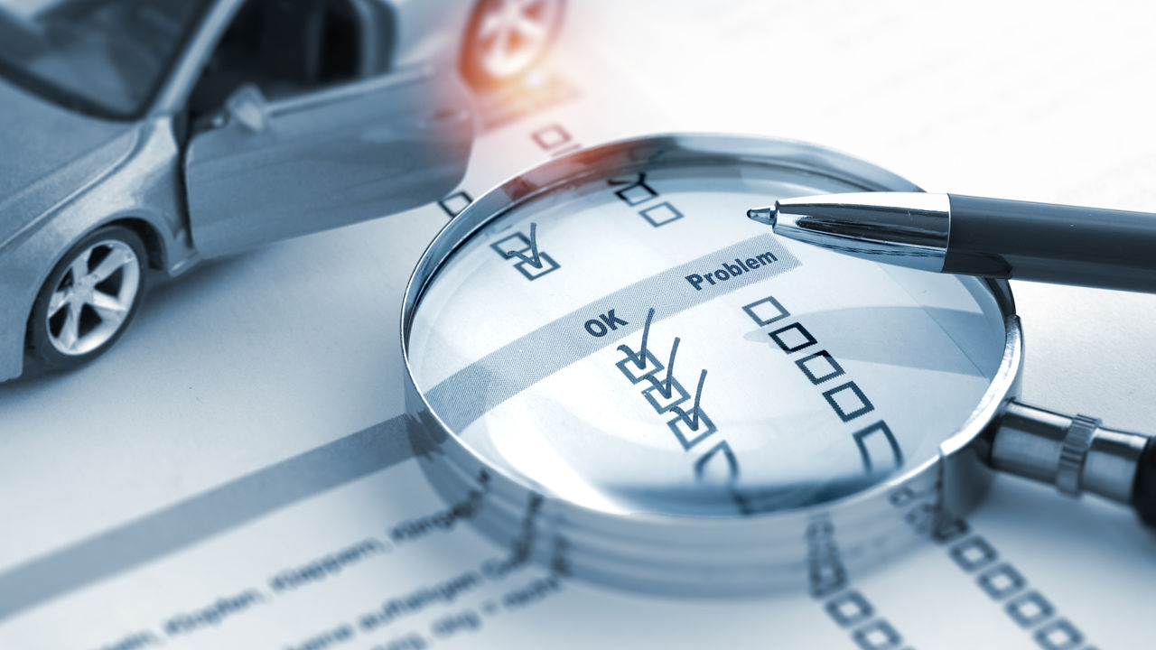 Checking the technical condition of a car using a checklist