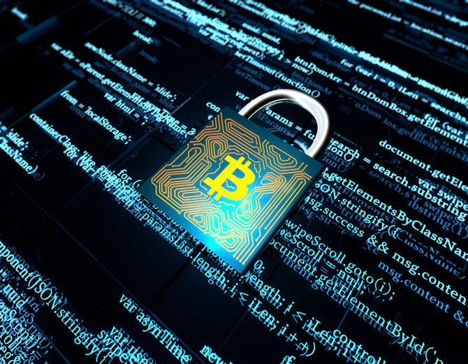 3D composite illustrations, representing financial security for network data.