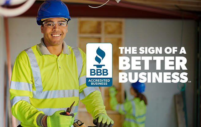 Electrician portrait at work