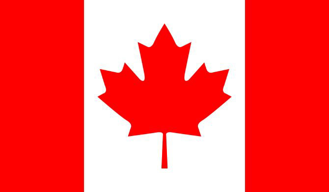 canadian flag red vertical stripes and maple leaf