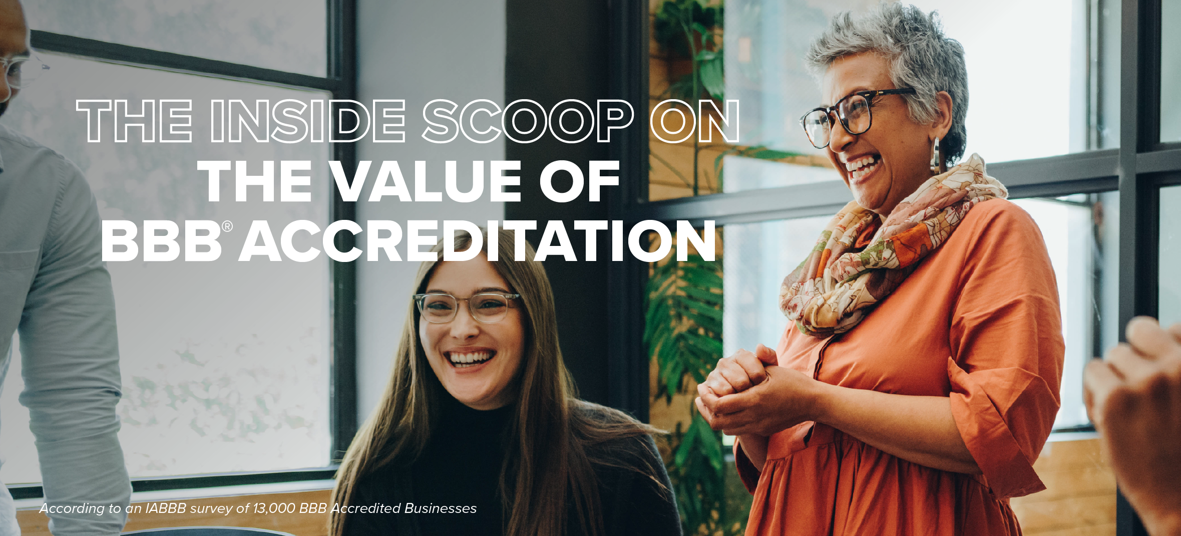 The inside scoop on the value of BBB Accreditation business women laughing smiling