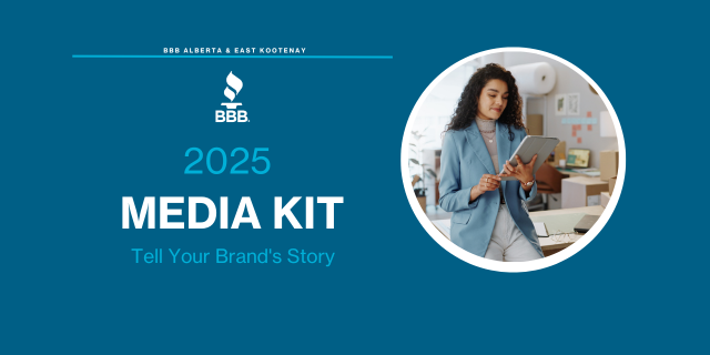 2025 media kit banner graphic for BBB Alberta