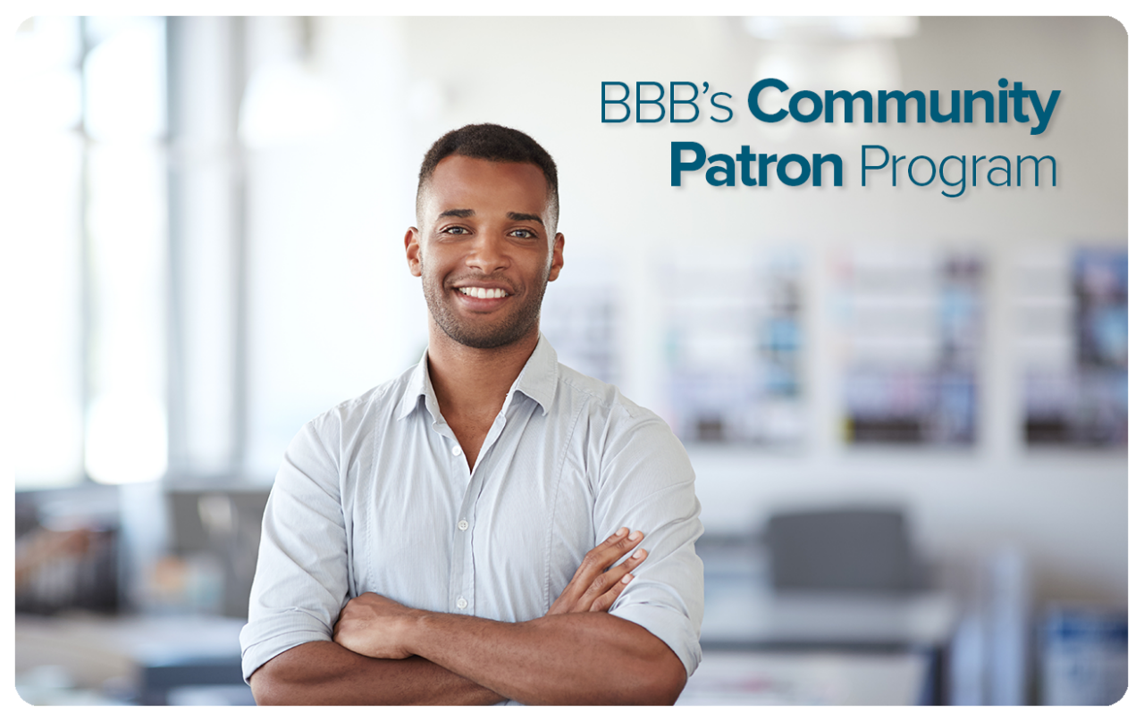 Become a BBB Community Patron