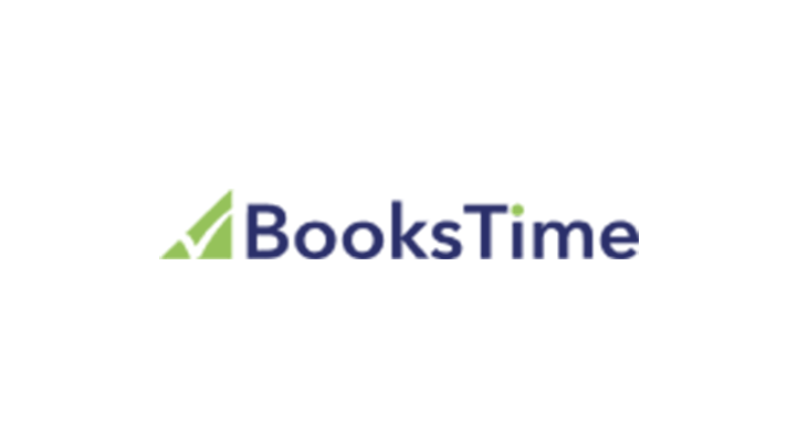 BooksTime's logo and link to article