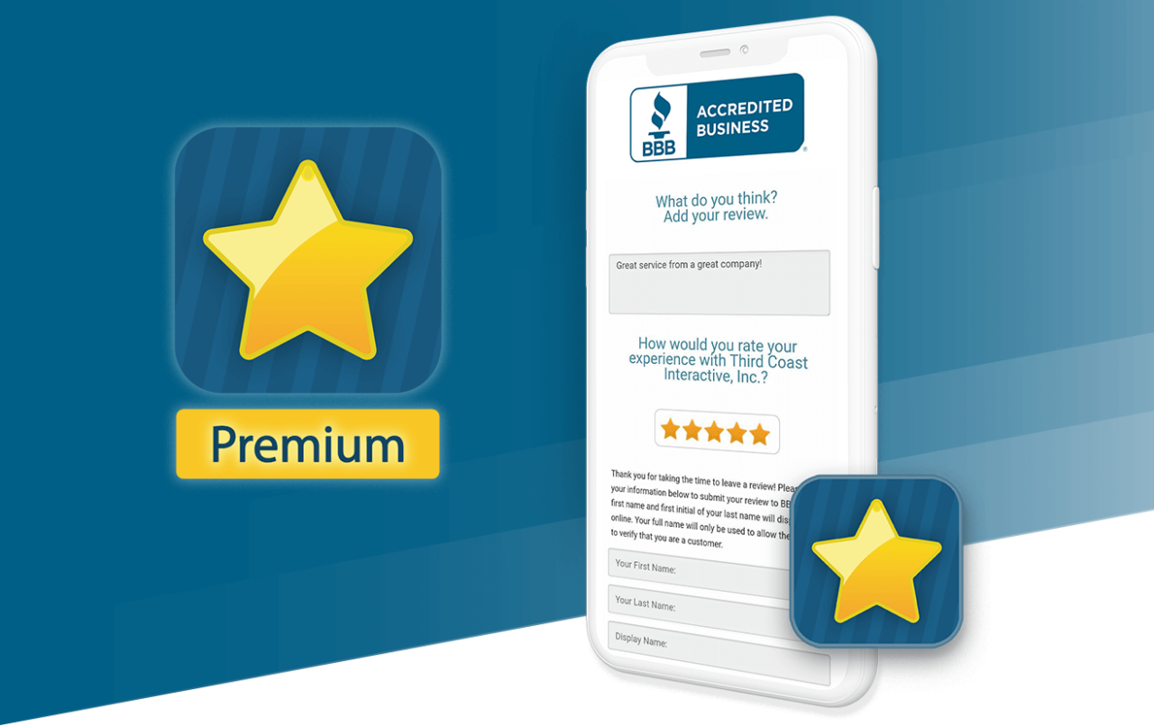 Mobile phone example of writing a review on Review Solution app