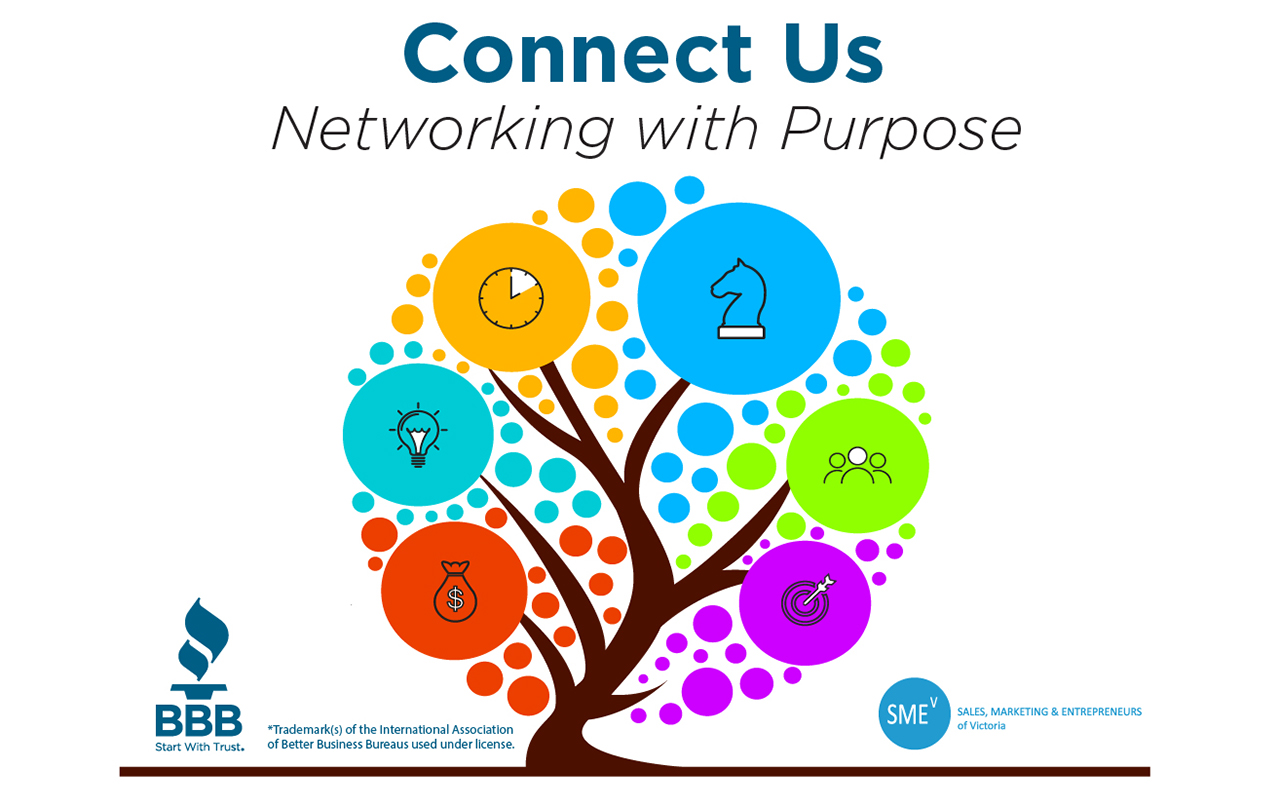 Connect Us - Networking with Purpose event logo