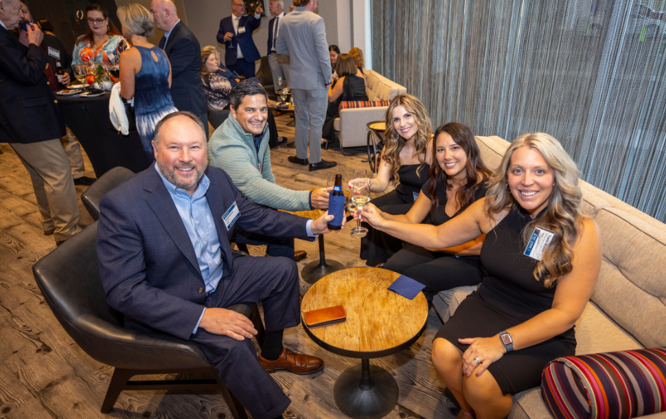 Cheers from the CBTS team, a gold-level event sponsor, in the networking lounge.