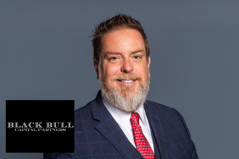 Black Bull Capital Partners logo with black bull next to headshot of Bryan Clifton, President/Founder/CEO