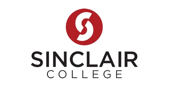 SINCLAIR Logo red circular logo black letters white background