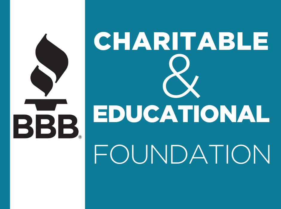 BBB logo with Charitable and Educational Foundation