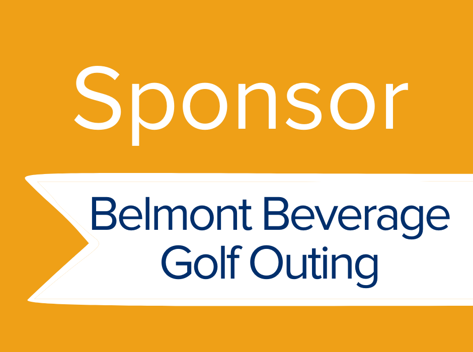 Graphic with "Sponsor Belmont Beverage Golf Outing"