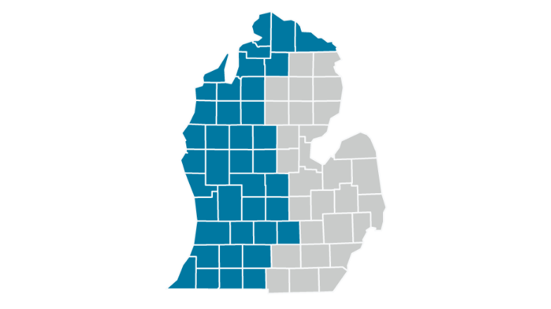 BBB Western Michigan service area map