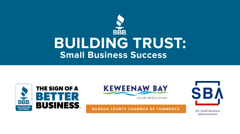 BBB event with the Baraga County Chamber of Commerce