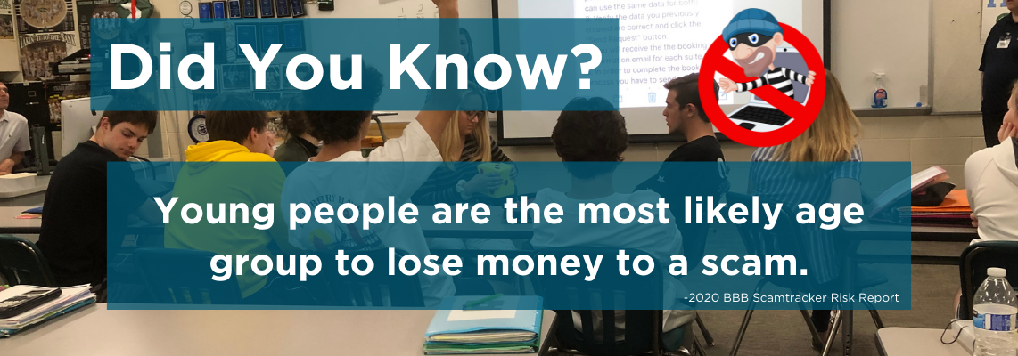 Did you know- young people are the most likely age group to lose money to a scam