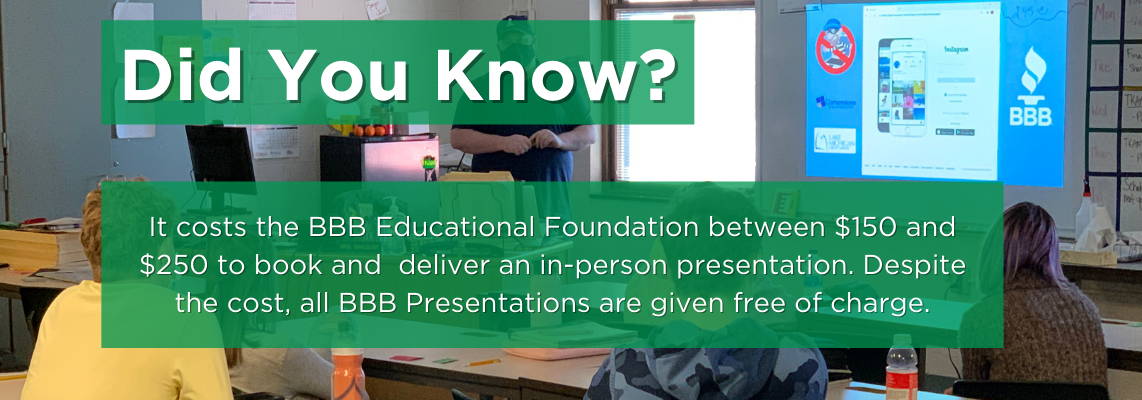 Did you know all educational foundation programs are presented free of charge