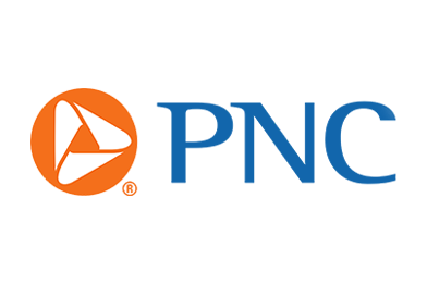 PNC Bank, logo, orange, blue
