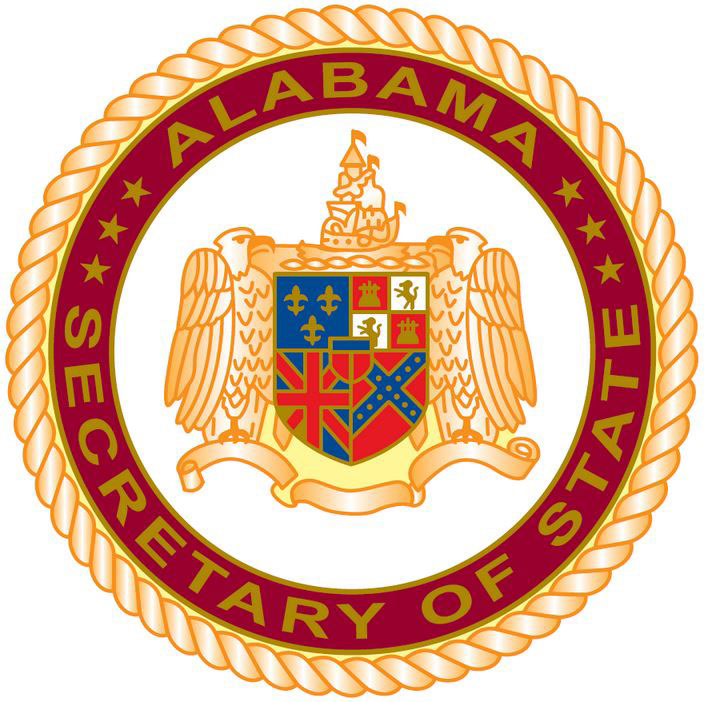 The Seal of the State of Alabama Secretary of States office