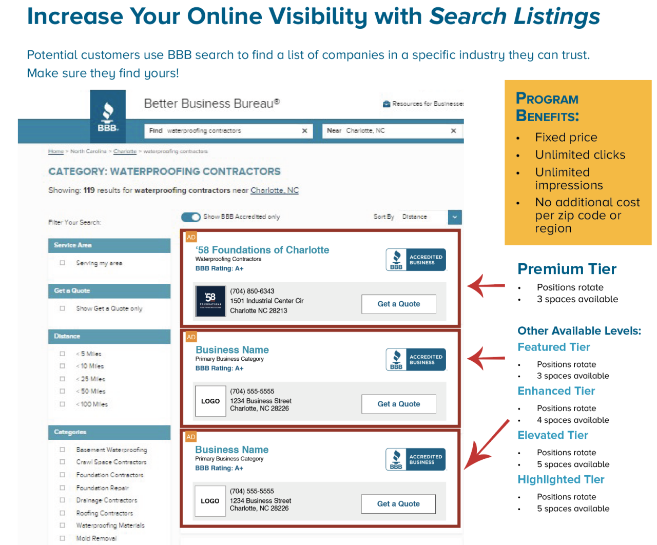 search listings
